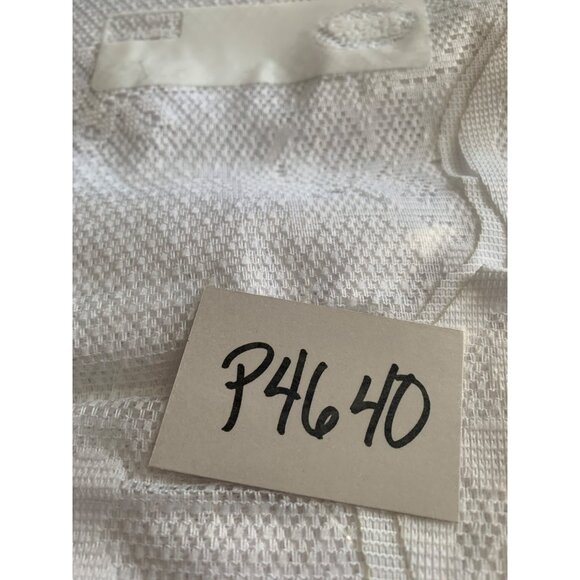 White Lace Christmas Valance Curtain 40"Wx36"L With Snowflakes & Bow Design Wind - Picture 9 of 9